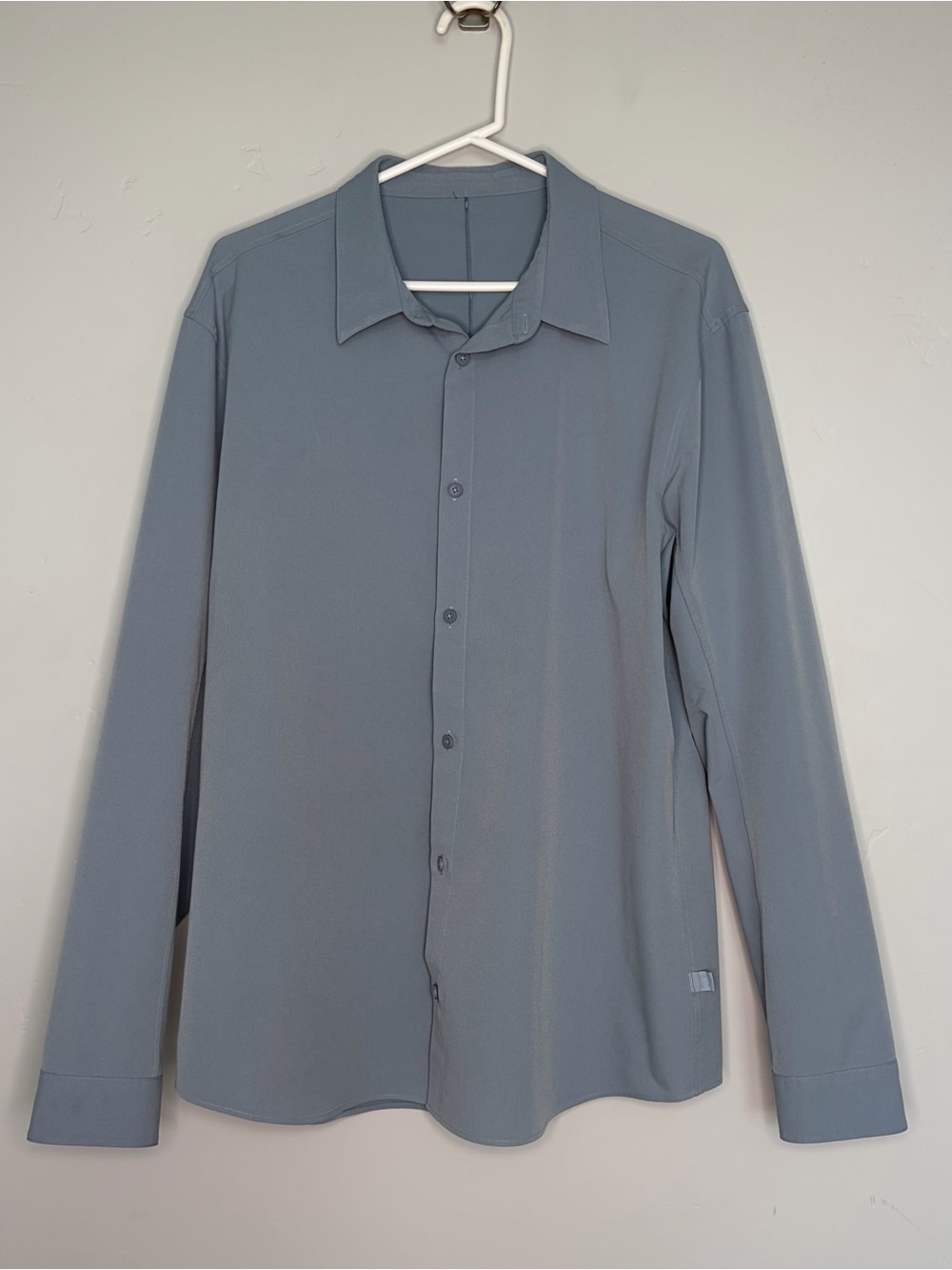 Lululemon New Venture Long Sleeve Men’s Shirt Button Up XL Blue